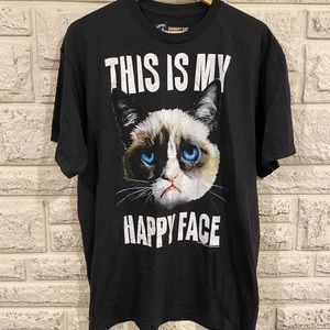 𝅺Grumpy Cat Graphic Tee Funny Size Large